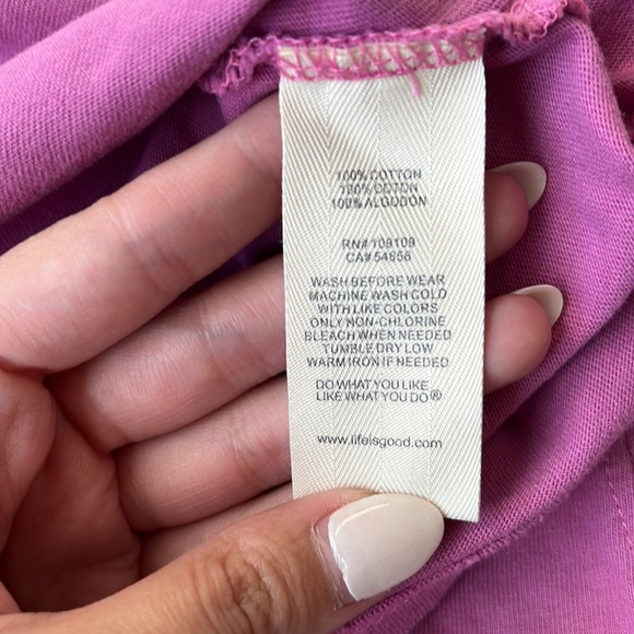 Life Is Good Purple Womens Tee - Picture 4 of 5